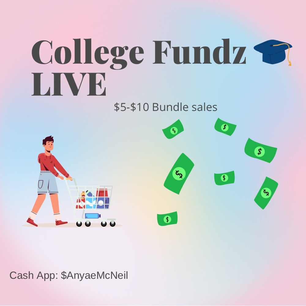 NO BID — $5 COLLEGE FUNDING is on livestream NOW